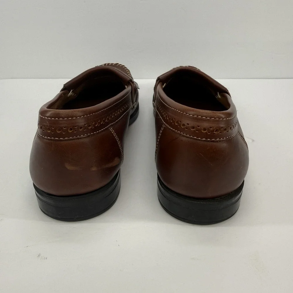 G.H. Bass Weejuns Men's 10 D  Burgundy Wine Brown‎ Leather Tassel Loafers